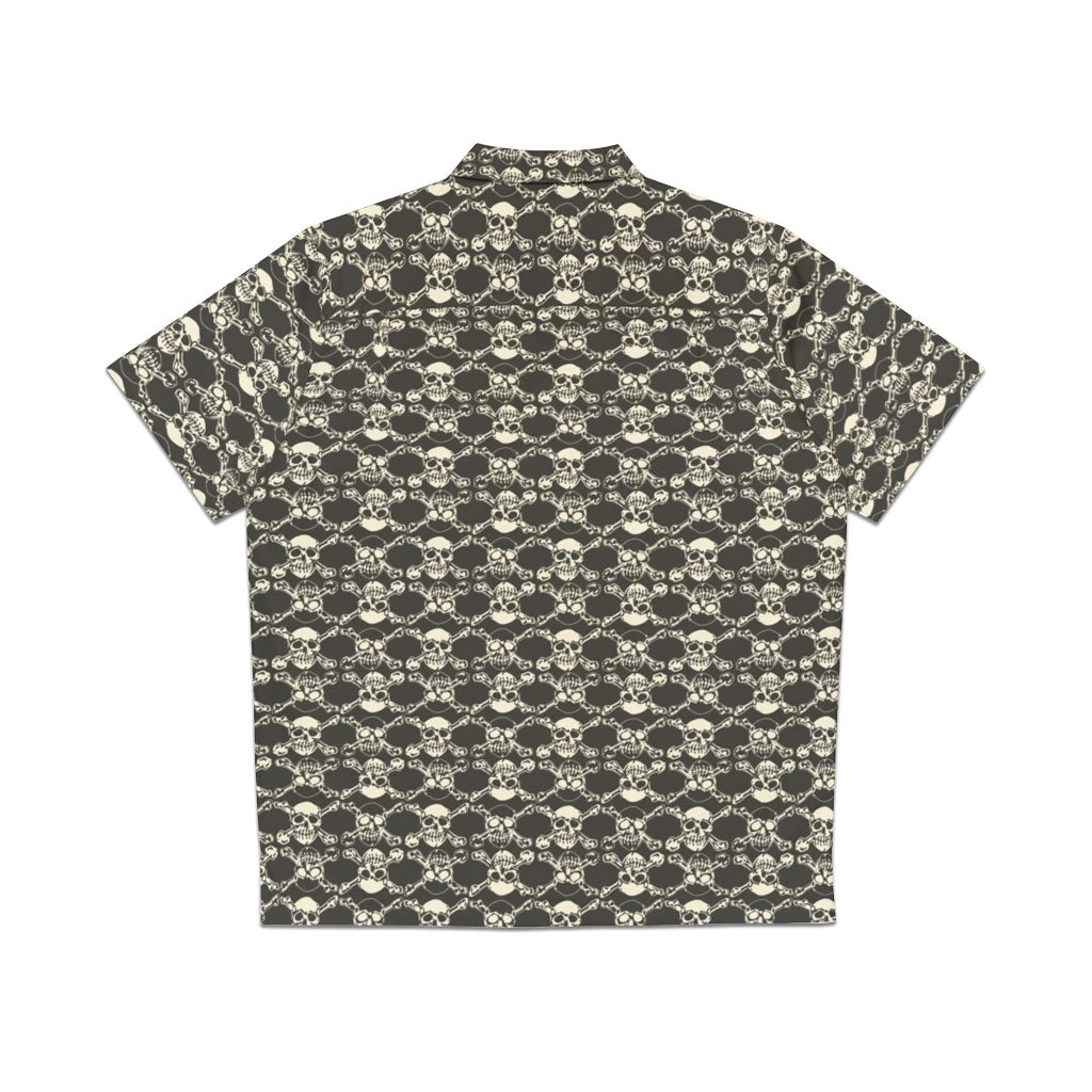 Skater Skulls 1984 Vintage Style Hawaiian Shirt