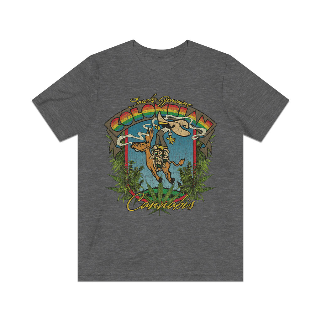 Smoke Genuine Colombian Cannabis 1973 Vintage Men's T-Shirt