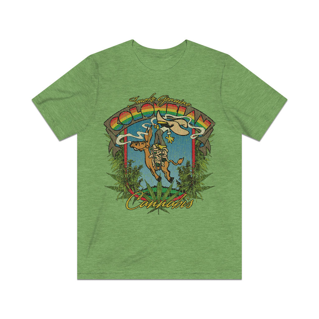 Smoke Genuine Colombian Cannabis 1973 Vintage Men's T-Shirt