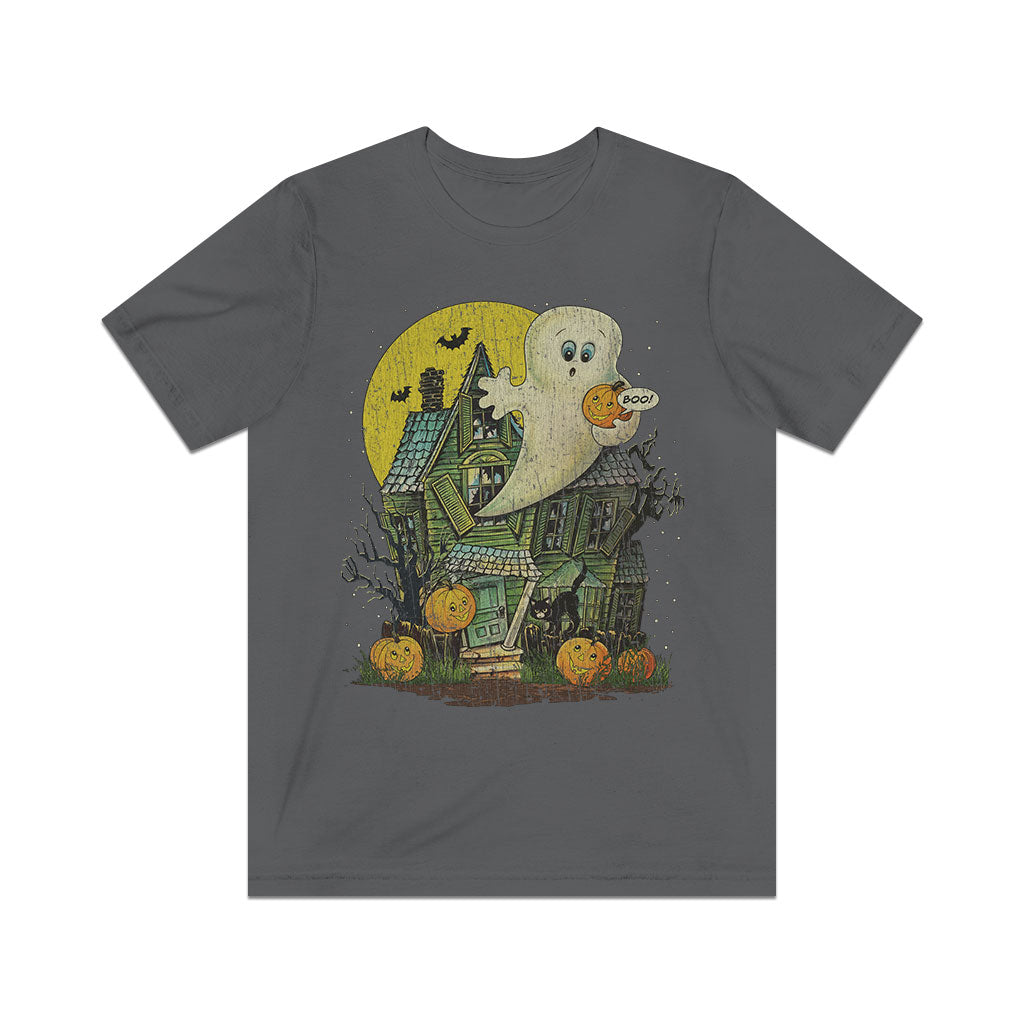 Spooky Ghost House 1978 Vintage Men's T-Shirt