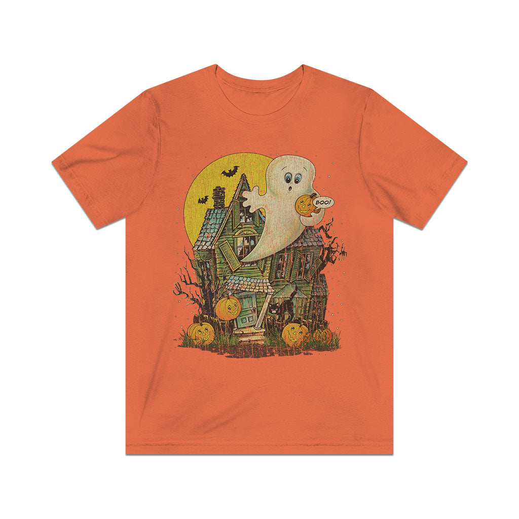 Spooky Ghost House 1978 Vintage Men's T-Shirt