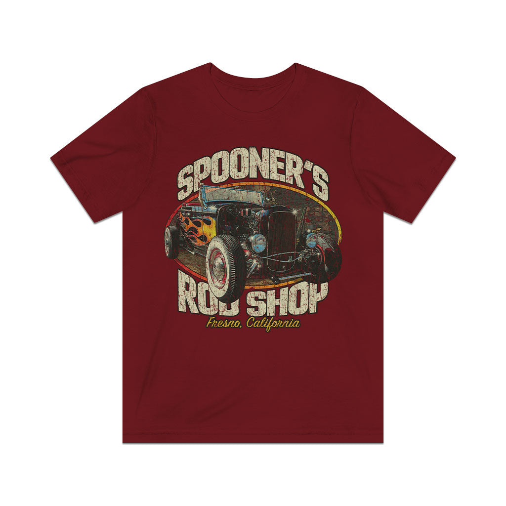 Spooner's Rod Shop 1977 Vintage Men's T-Shirt