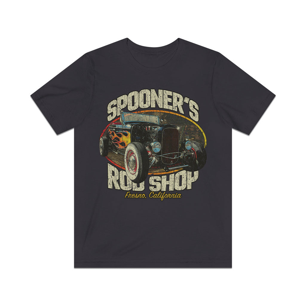 Spooner's Rod Shop 1977 Vintage Men's T-Shirt