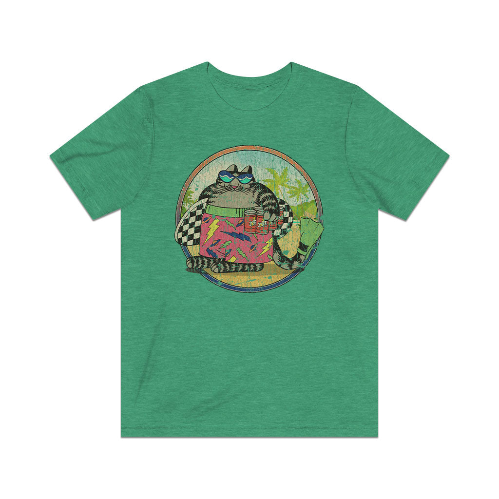 Surf Cat 1980 Vintage Men's T-Shirt