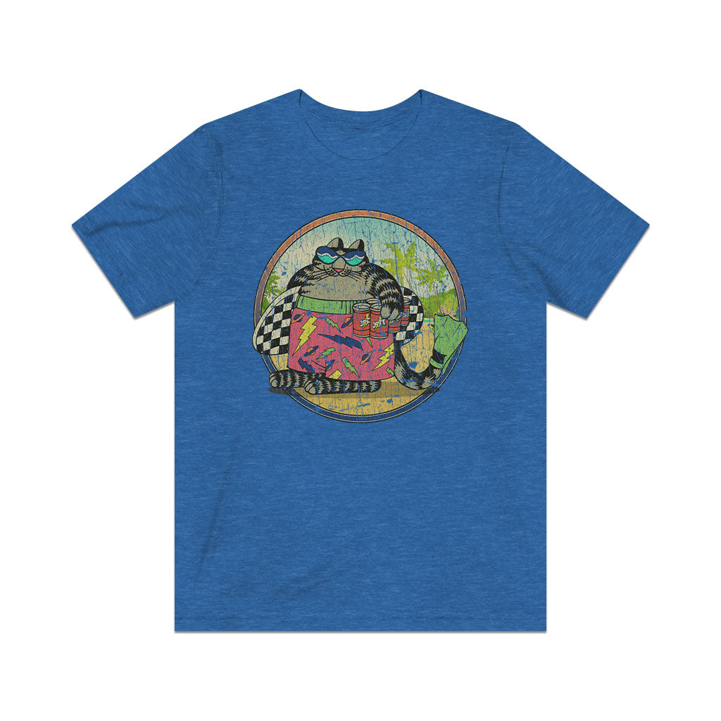 Surf Cat 1980 Vintage Men's T-Shirt