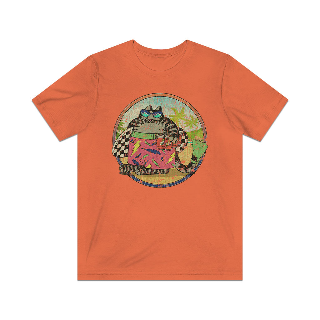 Surf Cat 1980 Vintage Men's T-Shirt
