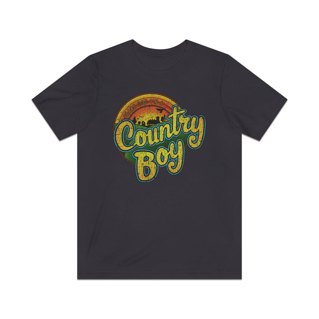 Thank God I'm a Country Boy 1980 Vintage Men's T-Shirt