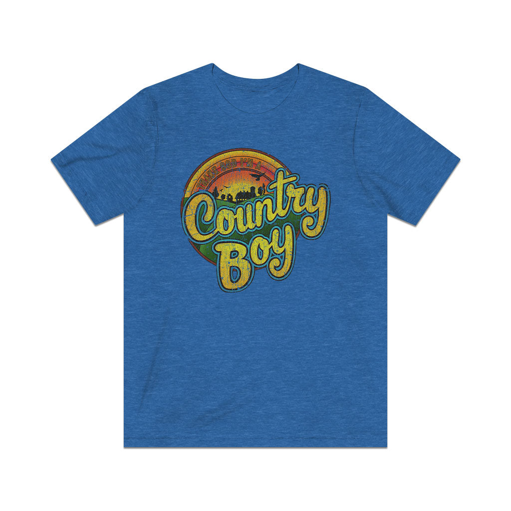 Thank God I'm a Country Boy 1980 Vintage Men's T-Shirt