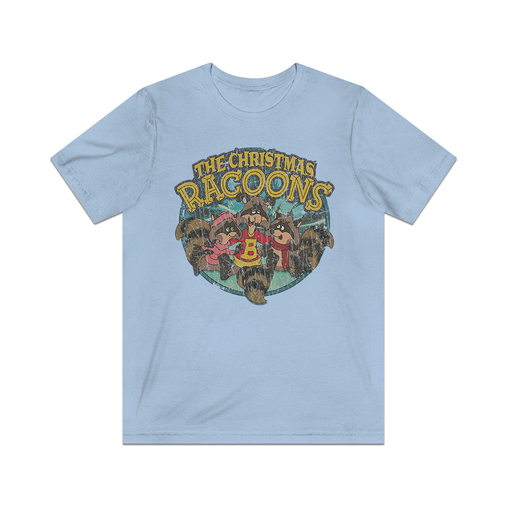 The Christmas Raccoons 1980  Vintage Men's T-Shirt