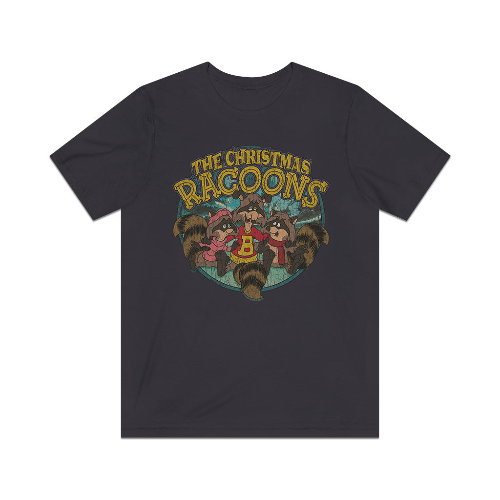 The Christmas Raccoons 1980  Vintage Men's T-Shirt
