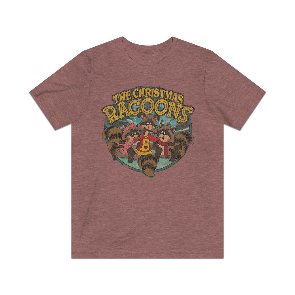 The Christmas Raccoons 1980  Vintage Men's T-Shirt