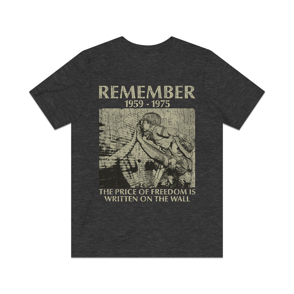 The Price of Freedom is Written on the Wall 1982 Vintage Men's T-Shirt