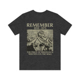 The Price of Freedom is Written on the Wall 1982 Vintage Men's T-Shirt