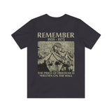 The Price of Freedom is Written on the Wall 1982 Vintage Men's T-Shirt