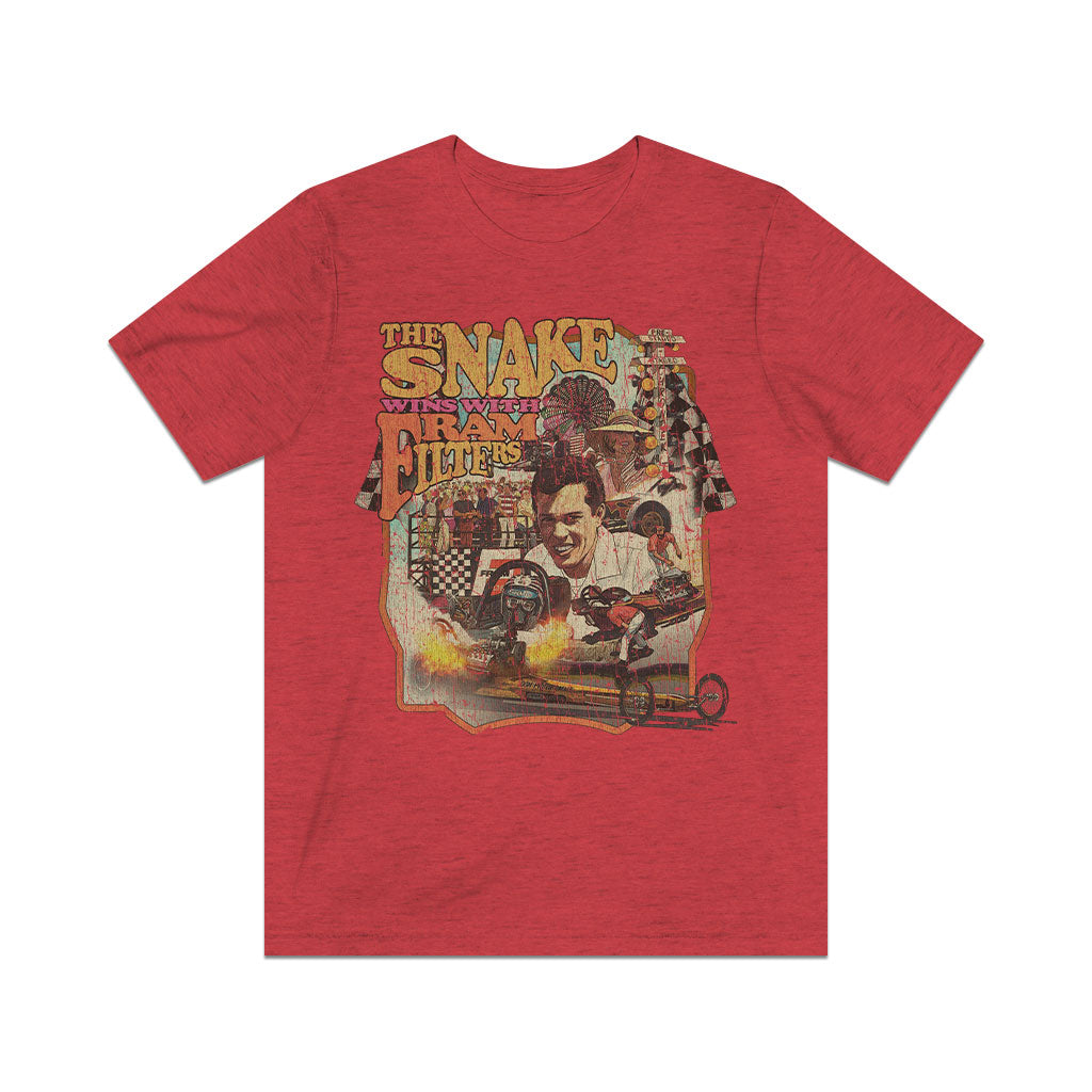 The Snake Wins With Fram 1971 Vintage Men’s T-Shirt