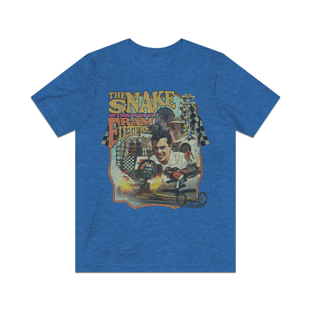 The Snake Wins With Fram 1971 Vintage Men’s T-Shirt
