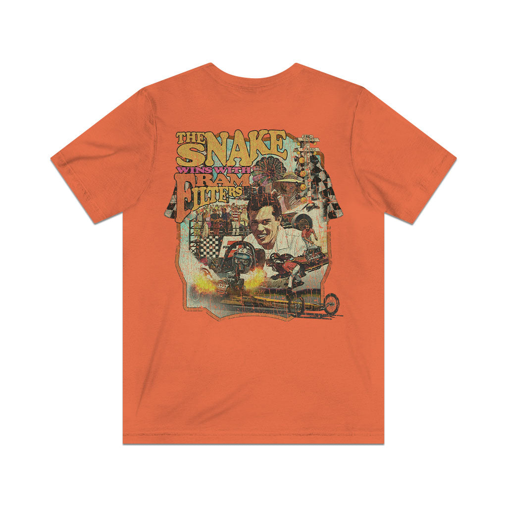 The Snake Wins With Fram 1971 F/B Vintage Men’s T-Shirt