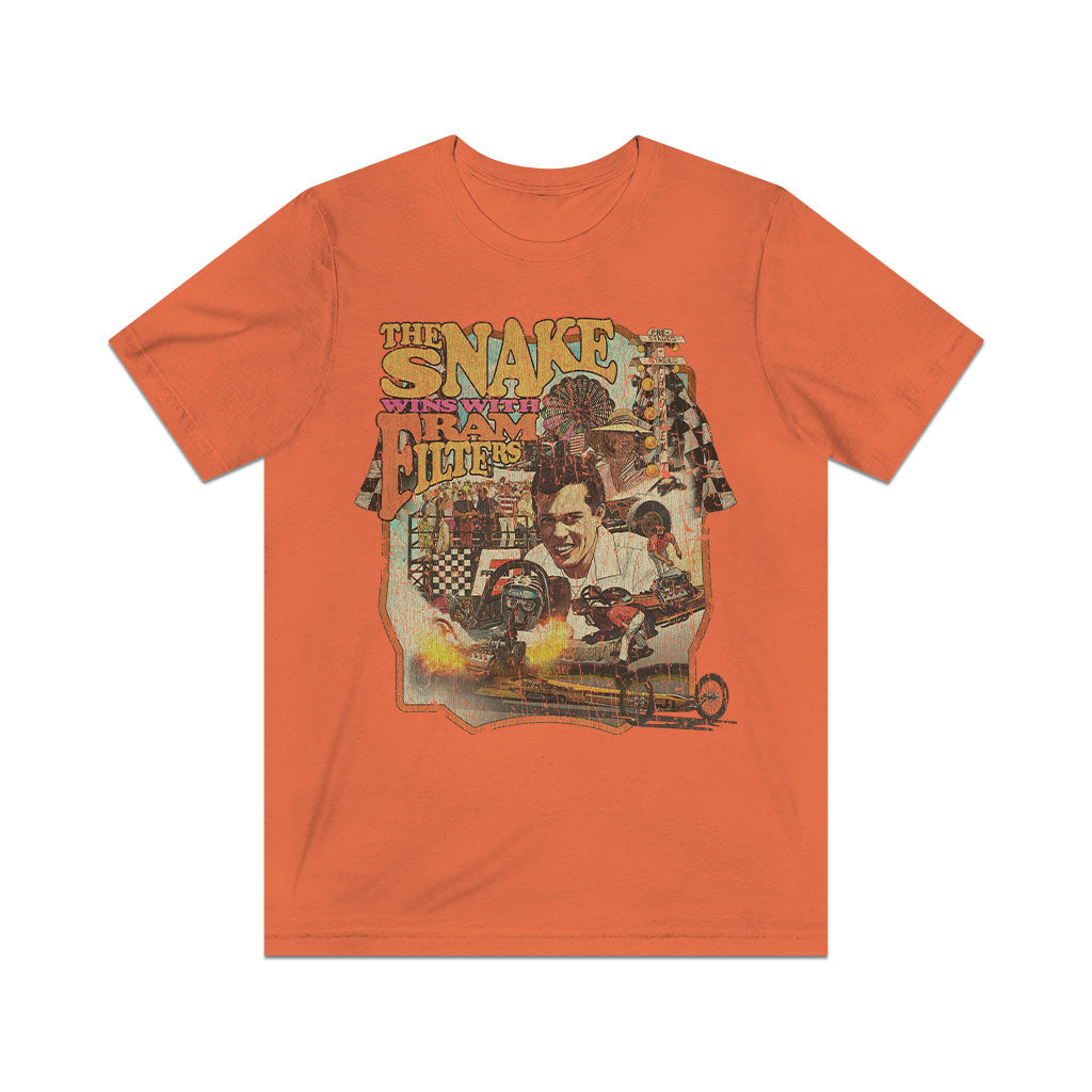 The Snake Wins With Fram 1971 Vintage Men’s T-Shirt