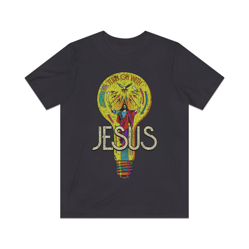 Turn on With Jesus 1970 Vintage Men's T-Shirt