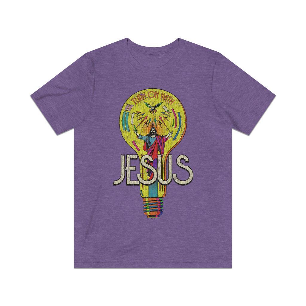 Turn on With Jesus 1970 Vintage Men's T-Shirt