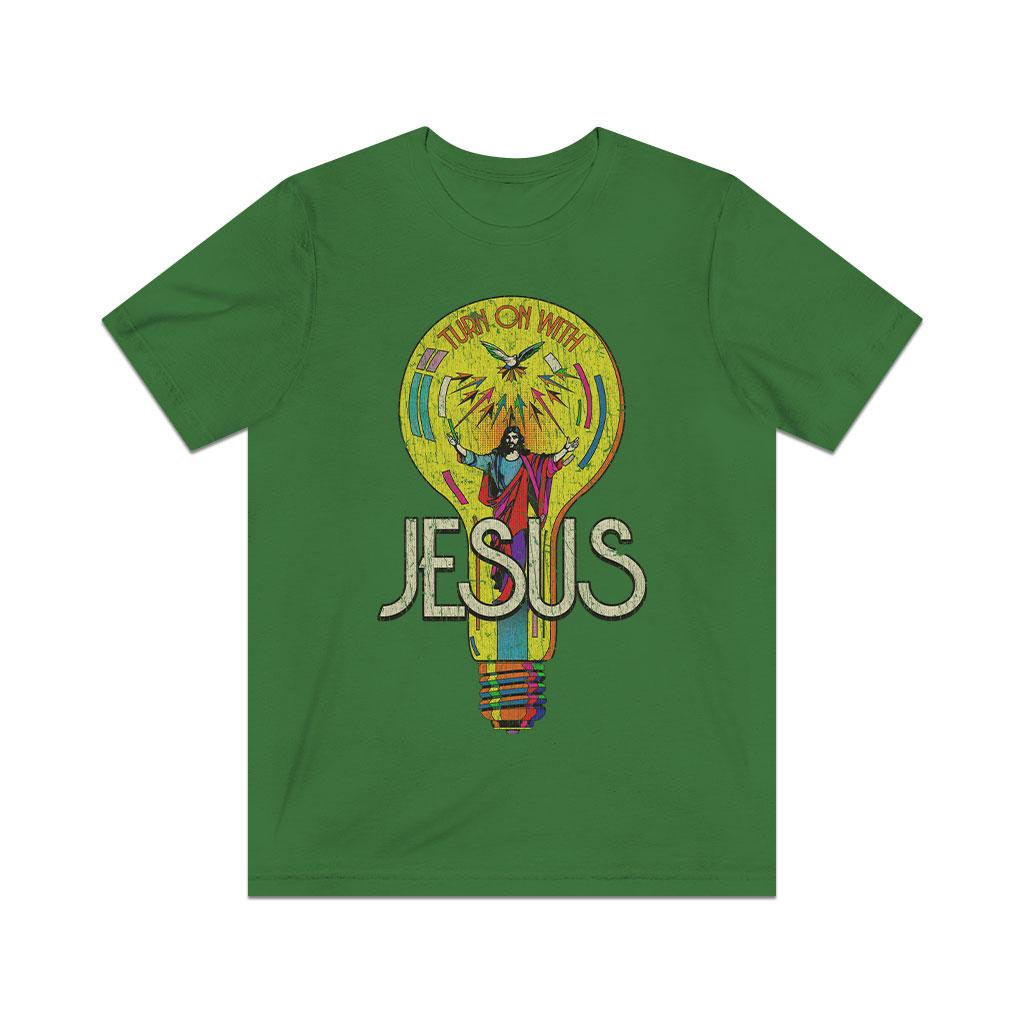 Turn on With Jesus 1970 Vintage Men's T-Shirt