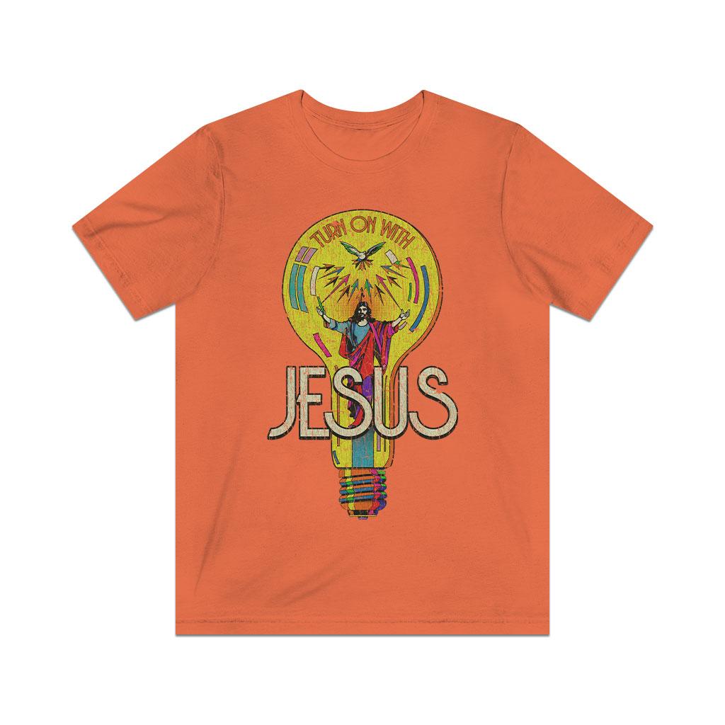 Turn on With Jesus 1970 Vintage Men's T-Shirt