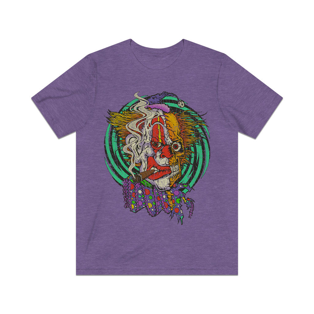 Two Faced Horror Clown 2004 Vintage Men's T-Shirt