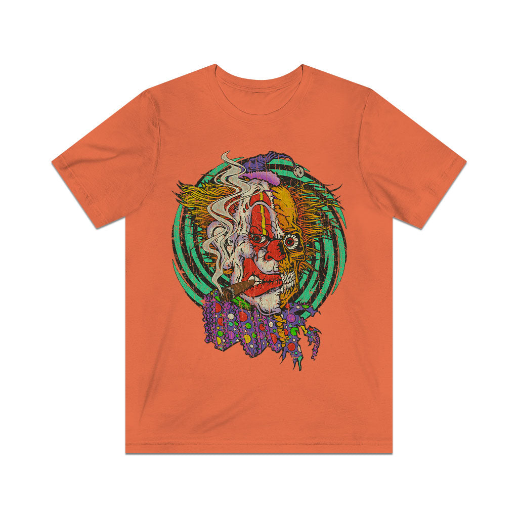 Two Faced Horror Clown 2004 Vintage Men's T-Shirt