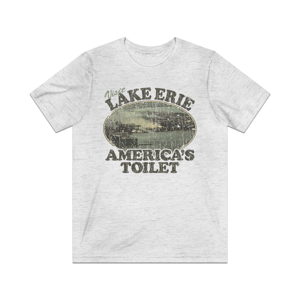 Visit Lake Erie: America's Toilet 1972 Vintage Men's T-Shirt