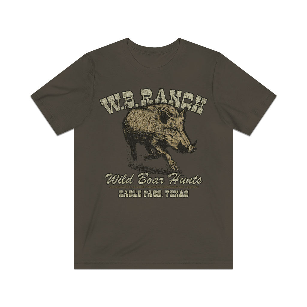 W.B. Ranch Wild Boar Hunts 1982 Vintage Men's T-Shirt