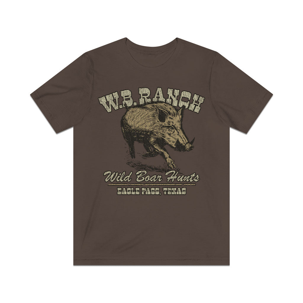 W.B. Ranch Wild Boar Hunts 1982 Vintage Men's T-Shirt