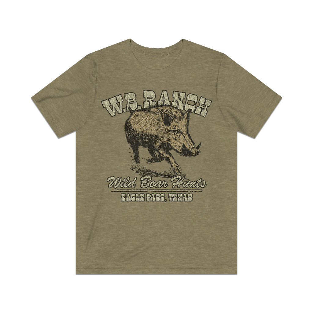 W.B. Ranch Wild Boar Hunts 1982 Vintage Men's T-Shirt