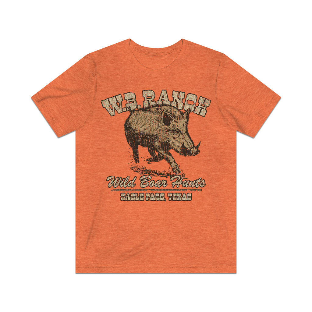 W.B. Ranch Wild Boar Hunts 1982 Vintage Men's T-Shirt