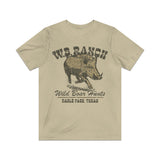 W.B. Ranch Wild Boar Hunts 1982 Vintage Men's T-Shirt