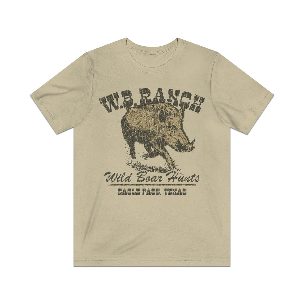 W.B. Ranch Wild Boar Hunts 1982 Vintage Men's T-Shirt