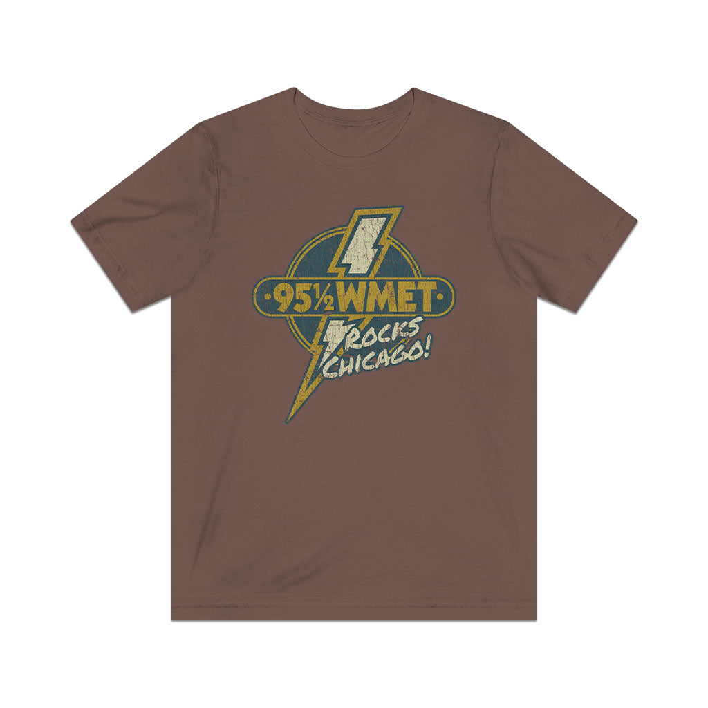 WMET Rocks Chicago 1976 Vintage Men's T-Shirt