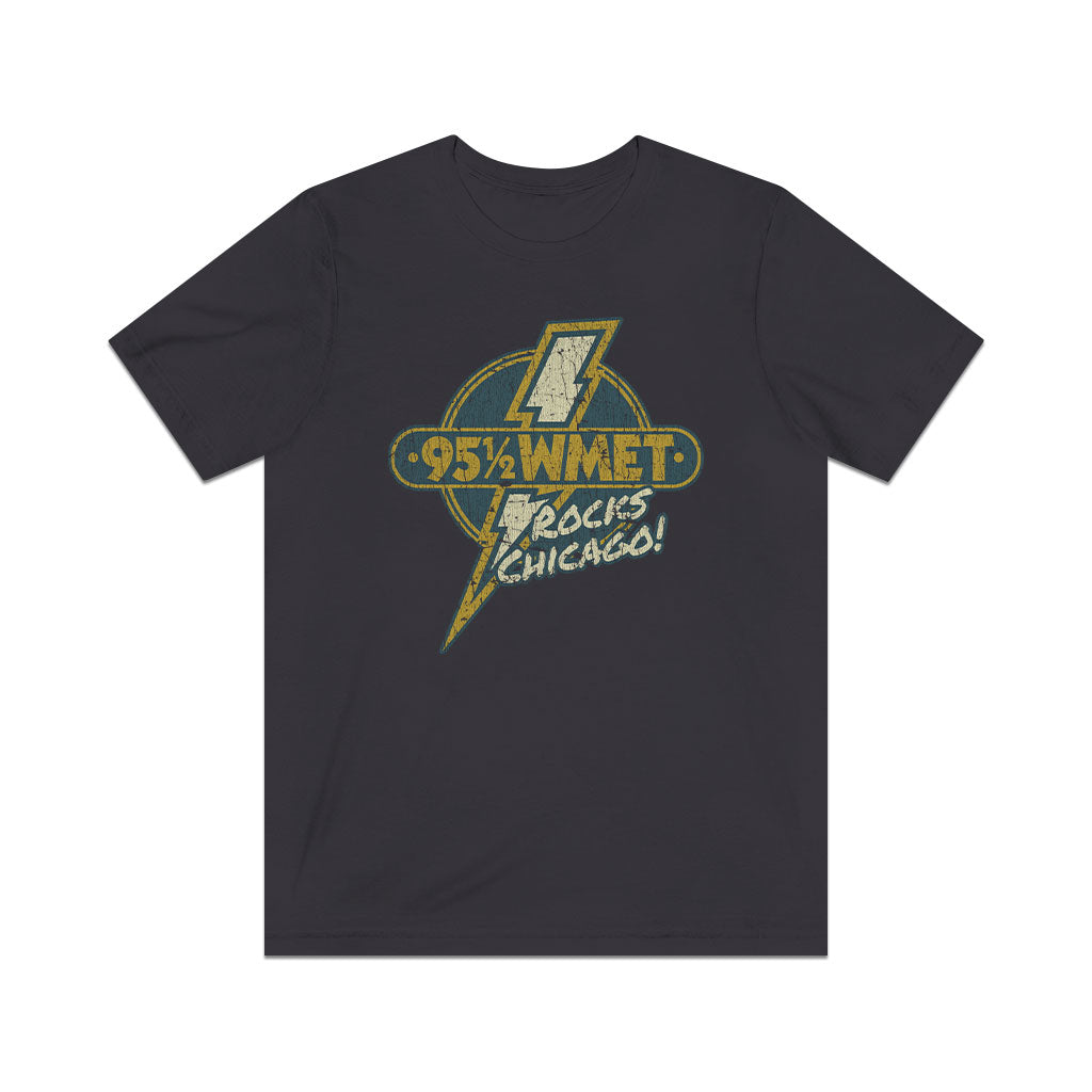 WMET Rocks Chicago 1976 Vintage Men's T-Shirt