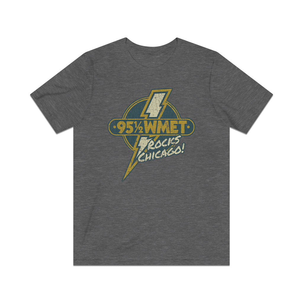 WMET Rocks Chicago 1976 Vintage Men's T-Shirt