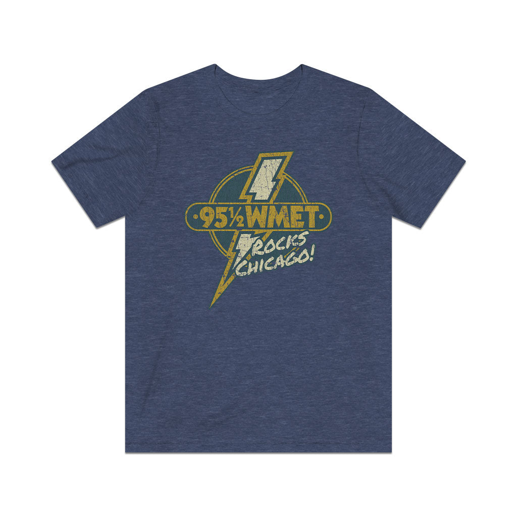 WMET Rocks Chicago 1976 Vintage Men's T-Shirt