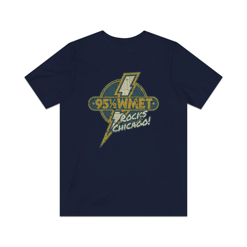 WMET Rocks Chicago 1976 Vintage Men's T-Shirt