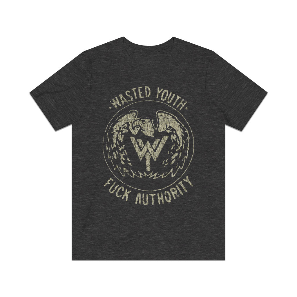 Wasted Youth Fuck Authority 1981 Vintage Men's T-Shirt