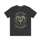 Wasted Youth Fuck Authority 1981 Vintage Men's T-Shirt
