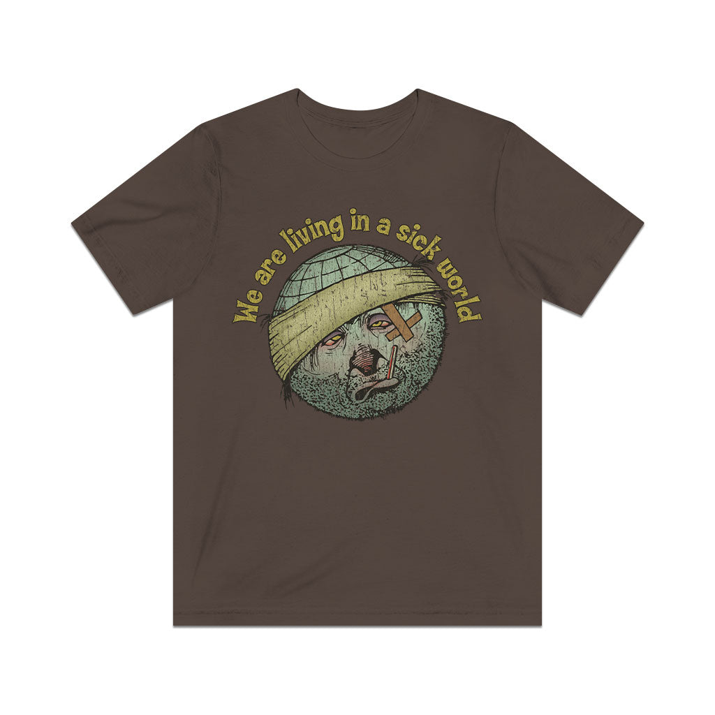 We Are Living in a Sick World 1965 Vintage Men's T-Shirt