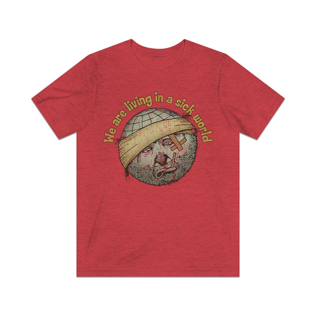 We Are Living in a Sick World 1965 Vintage Men's T-Shirt