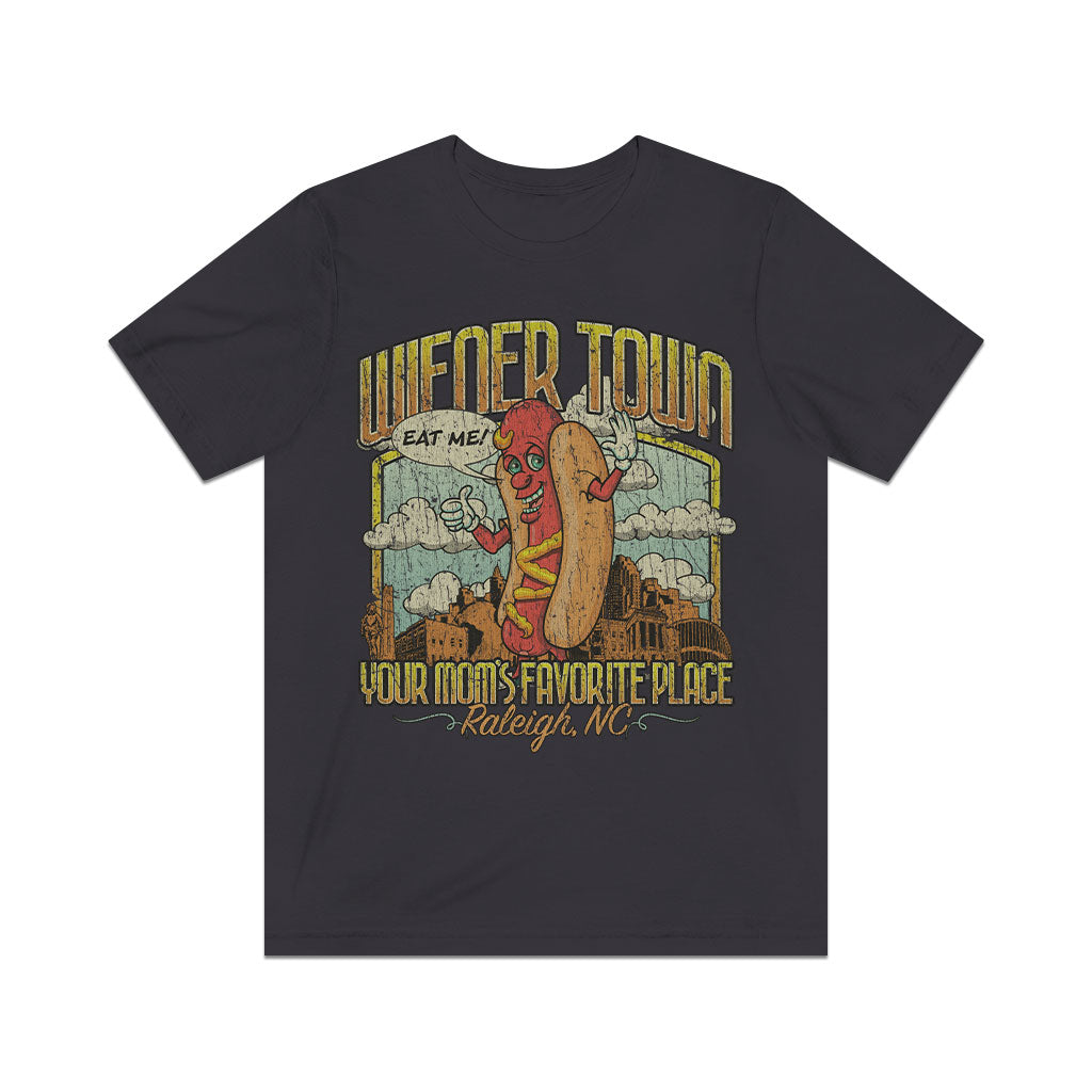 Wiener Town Hot Dogs 1987 Vintage Men's T-Shirt
