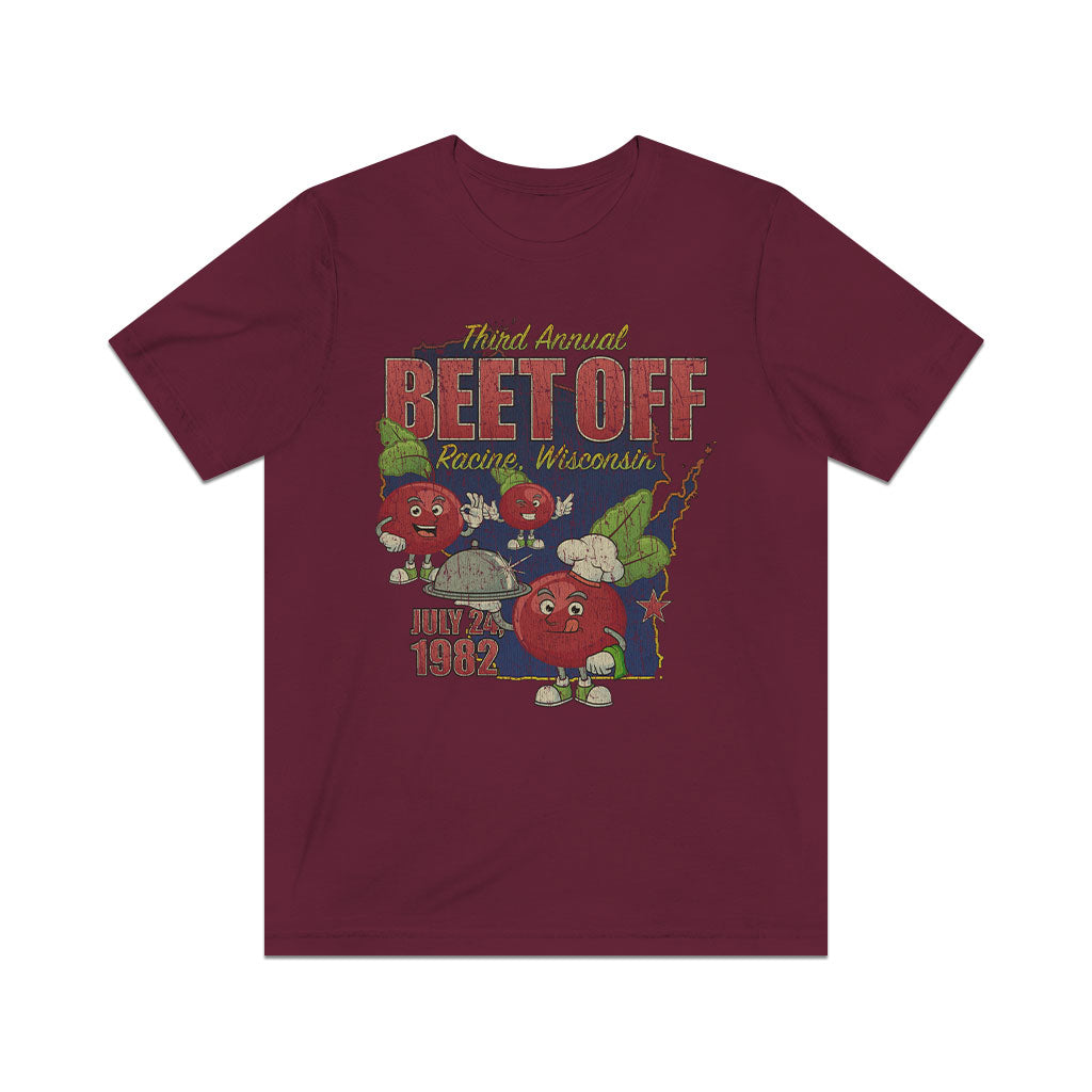 Wisconsin Beet Off 1982 Vintage Men's T-Shirt