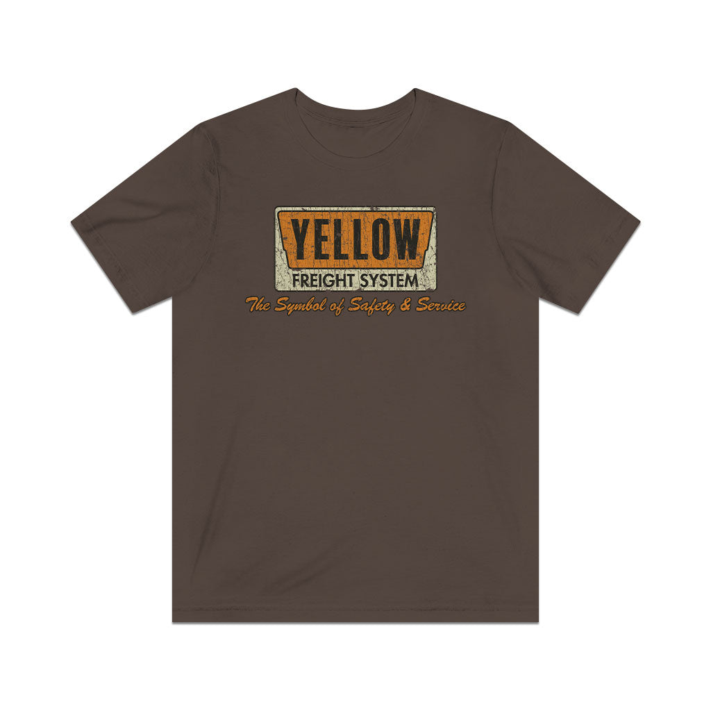 Yellow Freight Symbol of Safety 1968 F/B Vintage Men's T-Shirt