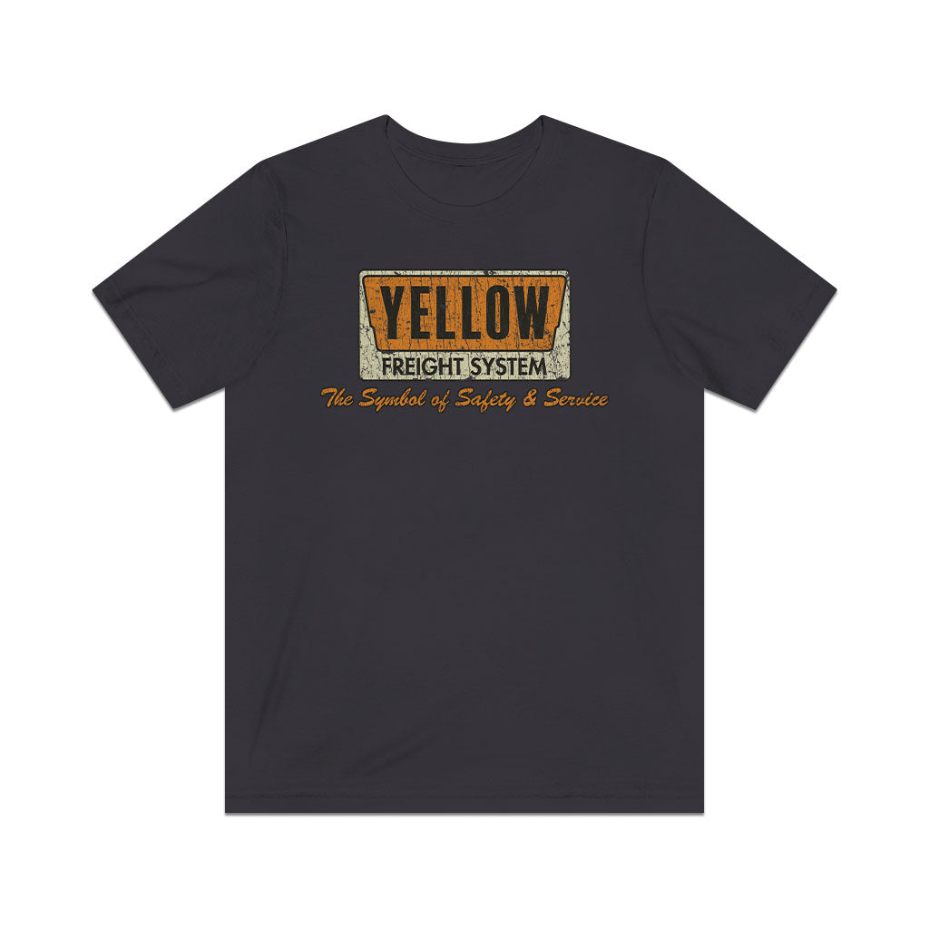 Yellow Freight Symbol of Safety 1968 F/B Vintage Men's T-Shirt