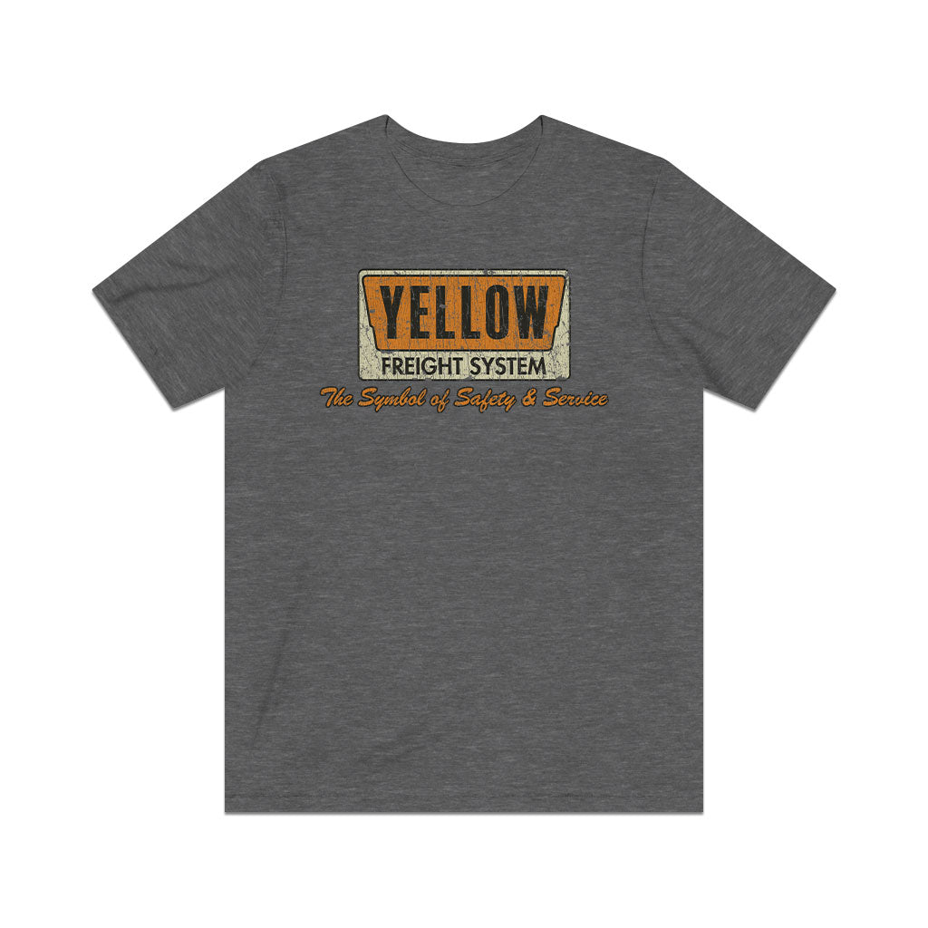 Yellow Freight Symbol of Safety 1968 F/B Vintage Men's T-Shirt