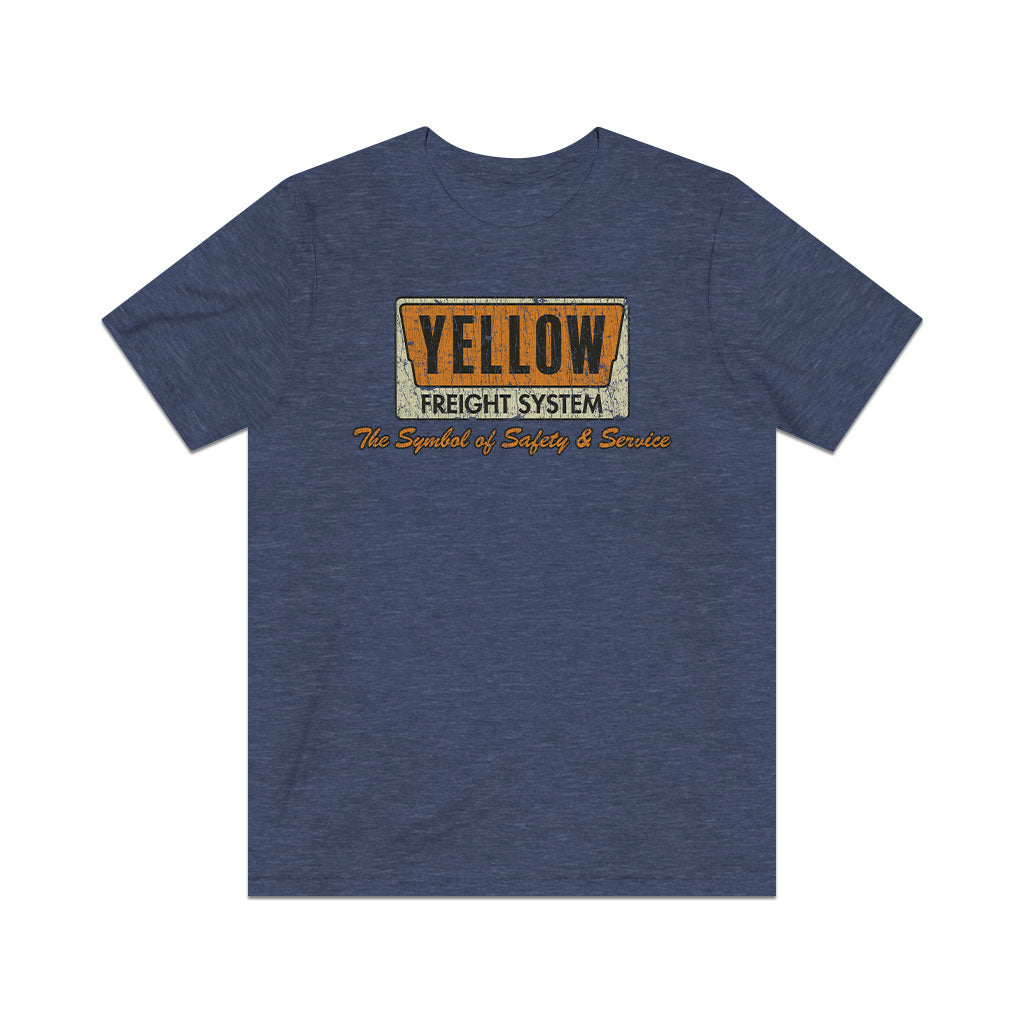 Yellow Freight Symbol of Safety 1968 F/B Vintage Men's T-Shirt